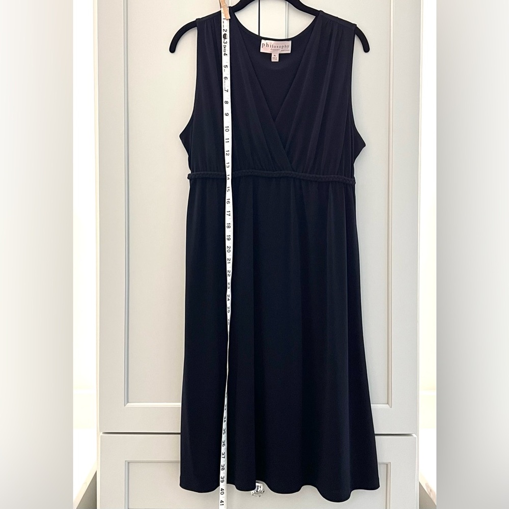 Philosophy Navy Sleeveless V-Neck Dress